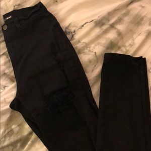 Ripped black jeans
